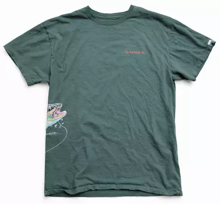 Simms Rainbow T-Shirt, vihreä #L - Käytetyt vaatteet ja kengät - SH000342 - 2