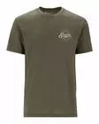 Simms Circle Lockup T-Shirt Military Heather - Miesten t-paidat - 694264678442 - 2