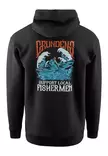 Grundens Displacement DWR Hoodie SL Fisherman Black - Hupparit - 0840316341172 - 2