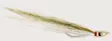 Jiggy Fly Dk. Olive/White #6 - Kalajäljitelmät - 7033841044042 - 1