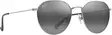 Maui Jim Kauwela - Shiny Silver Frame with Neutral Grey Lens - Muovilinssit - 603429084332 - 1