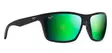 Maui Jim Makoa - Matte Black Frame with Green Mirror Lens - Lasilinssit - 603429054212 - 1