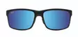 Maui Jim Pokowai Arch - Matt Black Frame with Blue Hawaii Lens - Muovilinssit - MM439-002 - 2