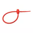 Mikado Silicone Clamp Strap 21,5cm Red - Vapasuojat, remmit & varaosat - 5900637156802 - 2