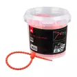 Mikado Silicone Clamp Strap 21,5cm Red - Vapasuojat, remmit & varaosat - 5900637156802 - 1