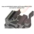 UTG Dovetail-to-Picatinny Snap-on Rail Adaptors, 2pcs/Pack - Picatinny ja Weaver - 4712274529052 - 6