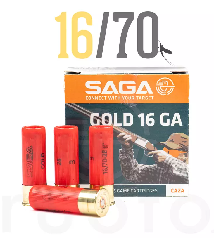 16/70 Saga Gold 28g 25pcs - Metsästyspatruunat, lyijy - 8435101625142 - 1