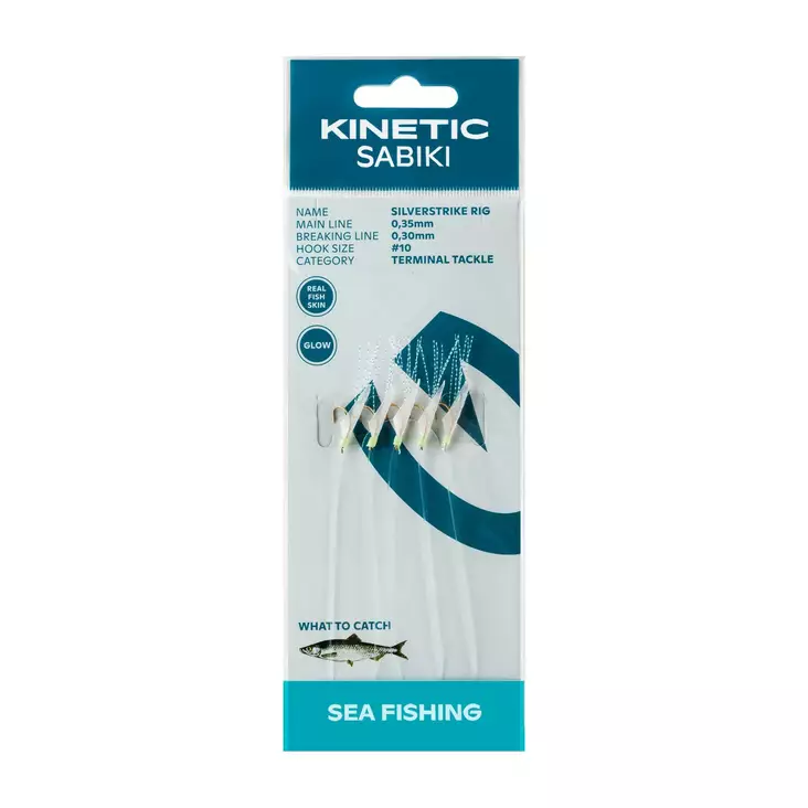 Kinetic Sabiki Silverstrike 150cm - Sabiki & makrillirigit - 5707461353922 - 1