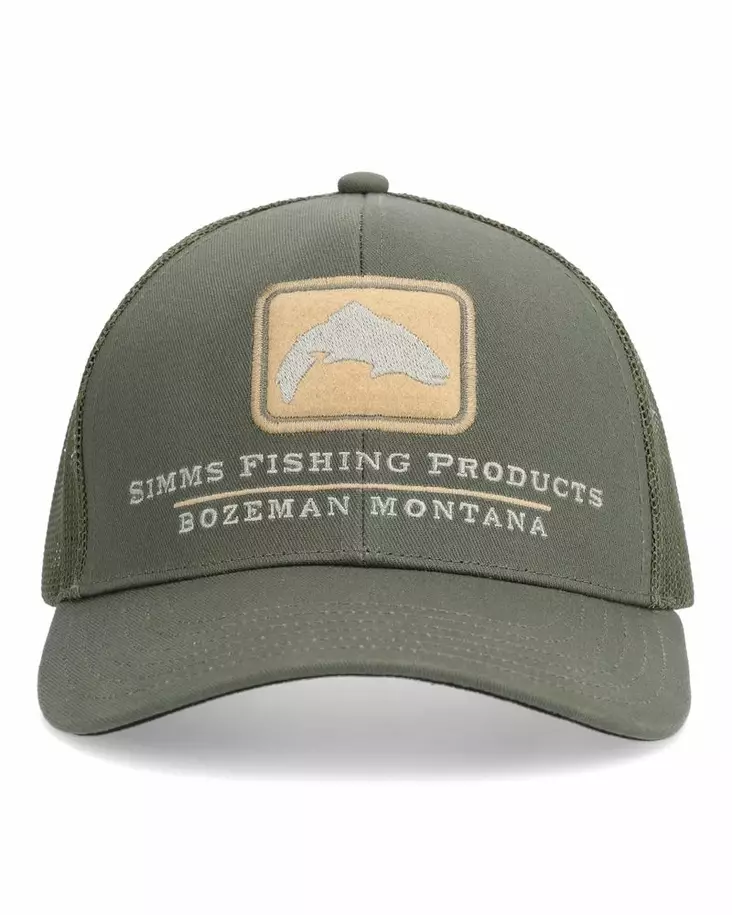 Simms Double Haul Icon Trucker Smokey Olive - Truckerit - 694264648902 - 2