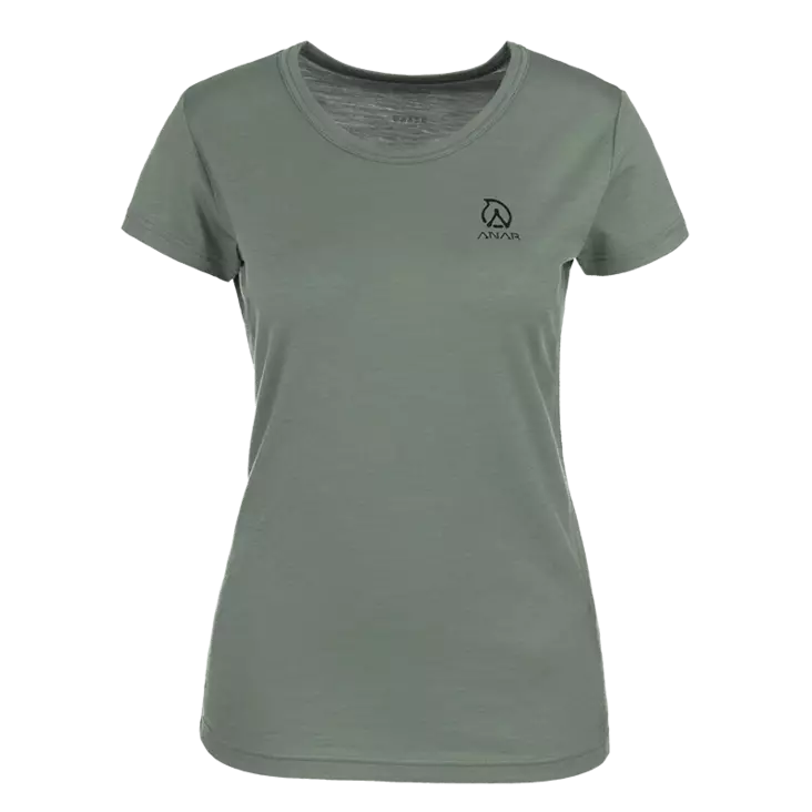 Anar Galda W's Merino T-Paita Vihreä - Metsästäjän alus- ja väliasut - 6438014294322 - 1