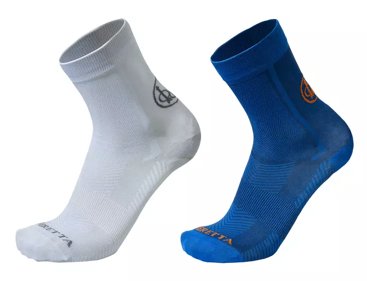 Beretta Short Shooting Socks White/Blue - Metsästäjän sukat - 8051832534982 - 1