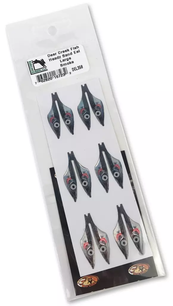 Deer Creek Fish Headz Sand Eel L Smoke - Muut sidontatarvikkeet - 762820167232 - 1