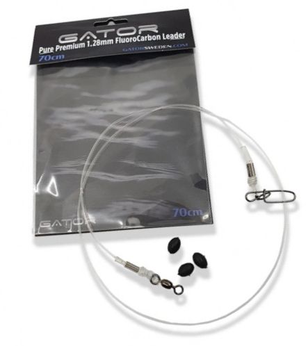 Gator Fluorocarbon Leader 1,28mm 70cm - Valmisperukkeet - 7350068546822 - 1