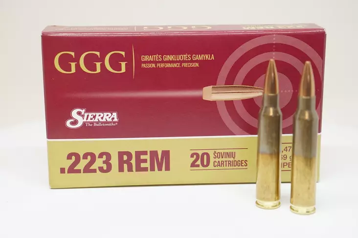 GGG Sierra .223 Rem 4,99g 20pcs - Patruunat 223 Remington - 4779032300292 - 2