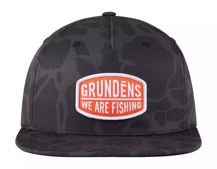Grundens We Are Fishing Camo Trucker Admiral Black Camo - Truckerit - 0840316334952 - 1