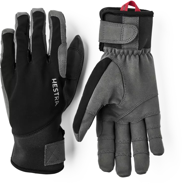 Hestra Ergo Grip Tactility 5-Finger Black/Dark Grey - Käsineet - 7332904170842 - 1