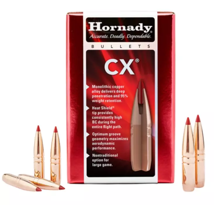 Hornady CX 6,5mm 120gr Kupariluoti 50pcs - 6,5 mm luodit - 090255719482 - 1