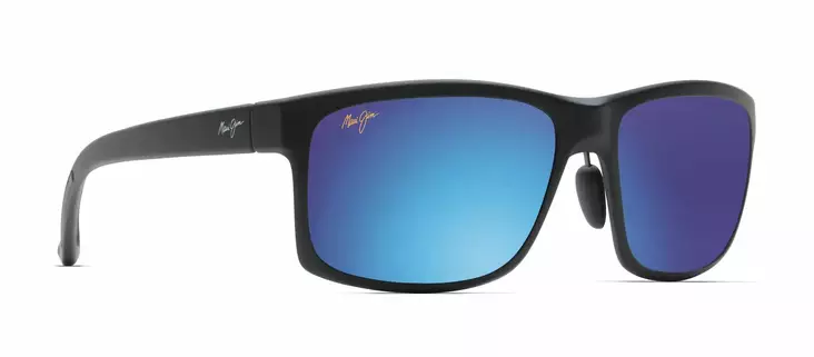 Maui Jim Pokowai Arch - Matt Black Frame with Blue Hawaii Lens - Muovilinssit - MM439-002 - 1