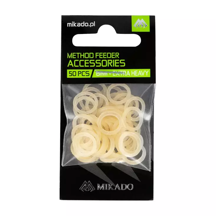 Mikado Method Feeder Pellet Bands Heavy Transparent 3mm - Feeder-liittimet, helmet & stopparit - 5900637682912 - 1