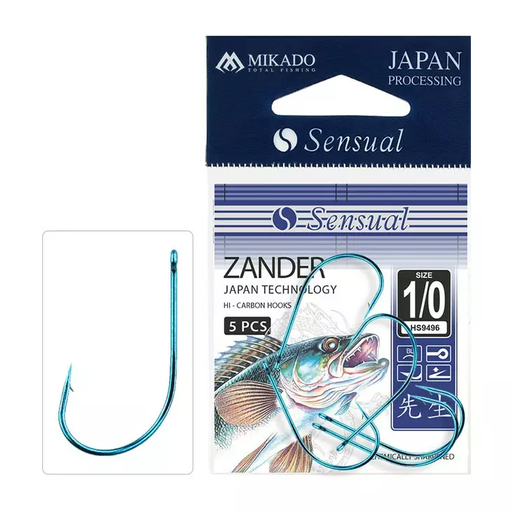 Mikado Sensual Zander - Silmälliset & lapiopäiset koukut - 5900637710622 - 1
