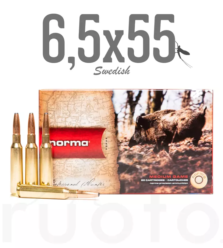 Norma Oryx 6,5x55 SE 10,1g 20pcs - Patruunat 6,5 x 55 SE - 7393923165622 - 1
