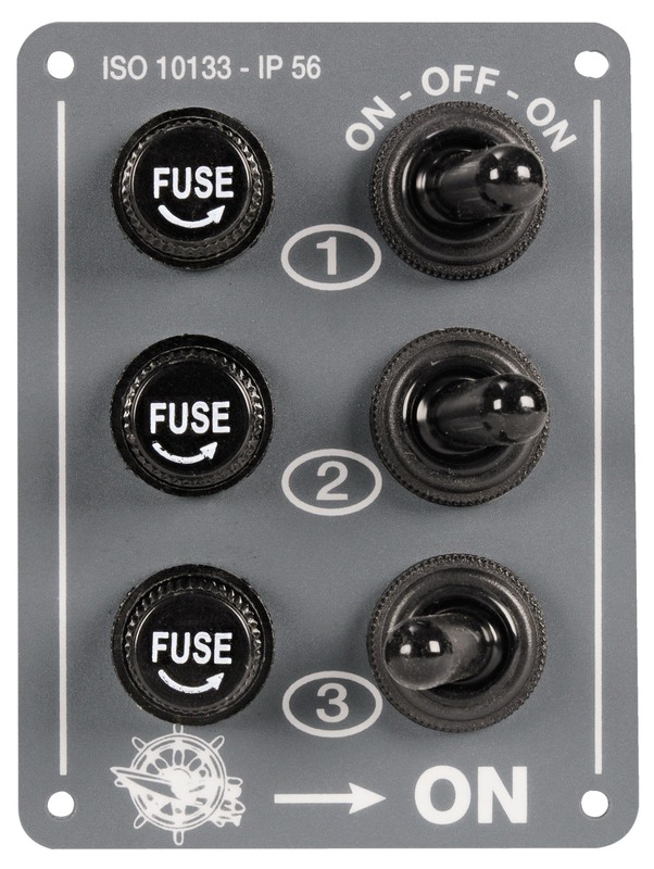 Osculati 3-kytkimen Katkaisinpaneeli - Akku- ja sähkötarvikkeet - 8033137002182 - 1