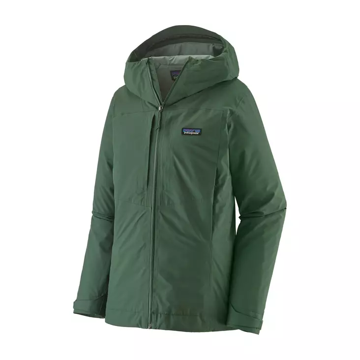 Patagonia W's Insulated Boulder Fork Rain Jacket Canopy Green - Välitakit - 199346007382 - 1