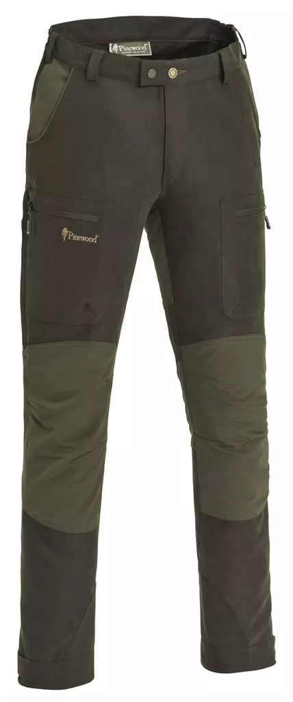 Pinewood Caribou Trousers Suede Brown / Olive - Miesten metsästyshousut - 7331090175792 - 1
