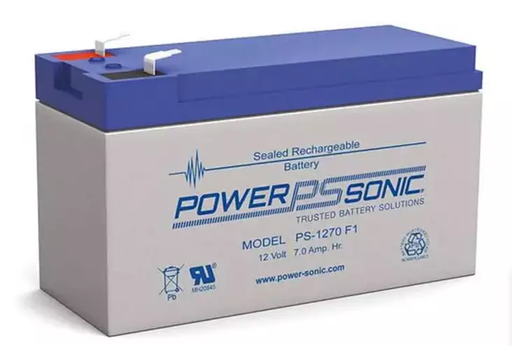 PowerSonic AGM 12V 7Ah F1 - Veneakut - 0840319500002 - 1