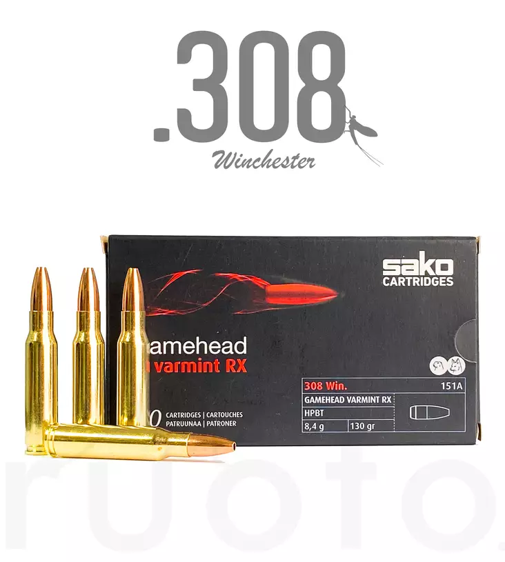 Sako Gamehead Varmint RX .308 Win 8,4g 20pcs - Patruunat 308 Winchester - 6438053134832 - 1