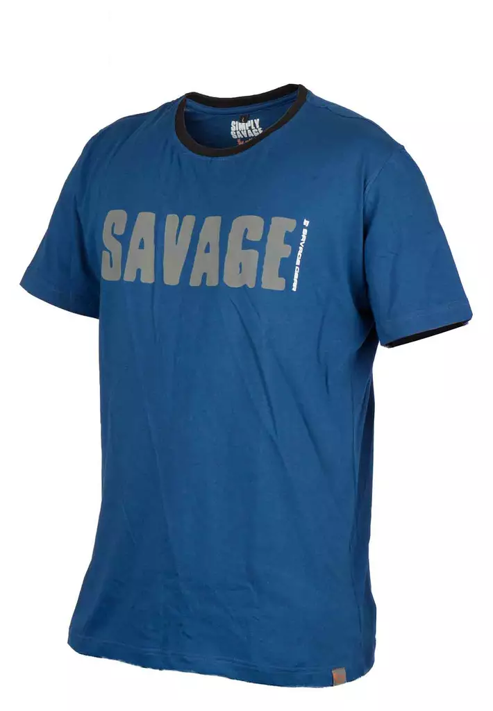 Savage Gear Simply Savage Tee Blue -t-paita - Miesten t-paidat - 5706301570642 - 1