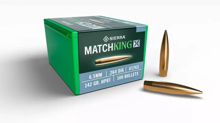 Sierra MatchKingX 6,5mm 142 GR HPBT 100pcs - 6,5 mm luodit - 092763017432 - 1