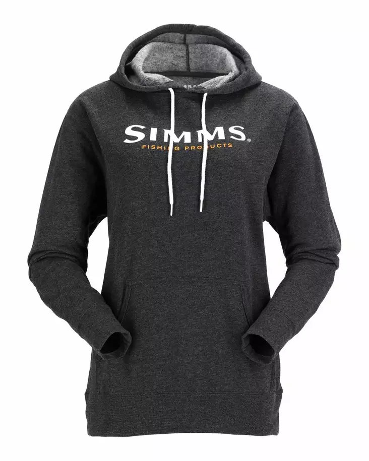 Simms Women's Logo Hoody Charcoal Heather - Hupparit - 694264585092 - 2