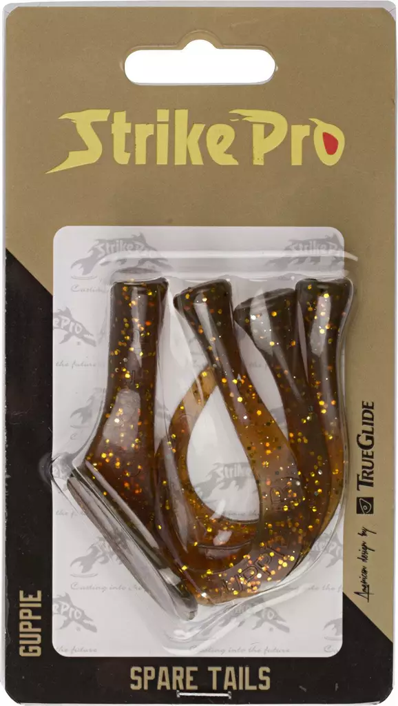 Strike Pro TrueGlide Guppie Spare Tails 3+1kpl - Häntyrit ja hybridit - 1720010022 - 1