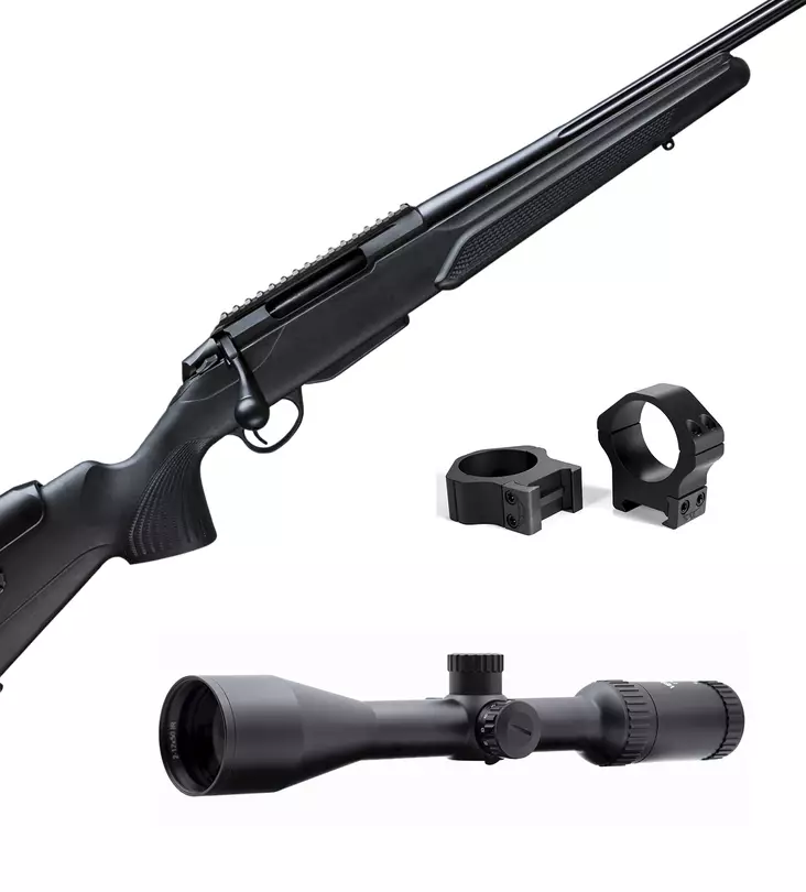 Tikka T3x Deerhunter .308 Win + Nordhunt Vertical T6 2-12x50 - Asepaketit - 602020008RES2 - 1