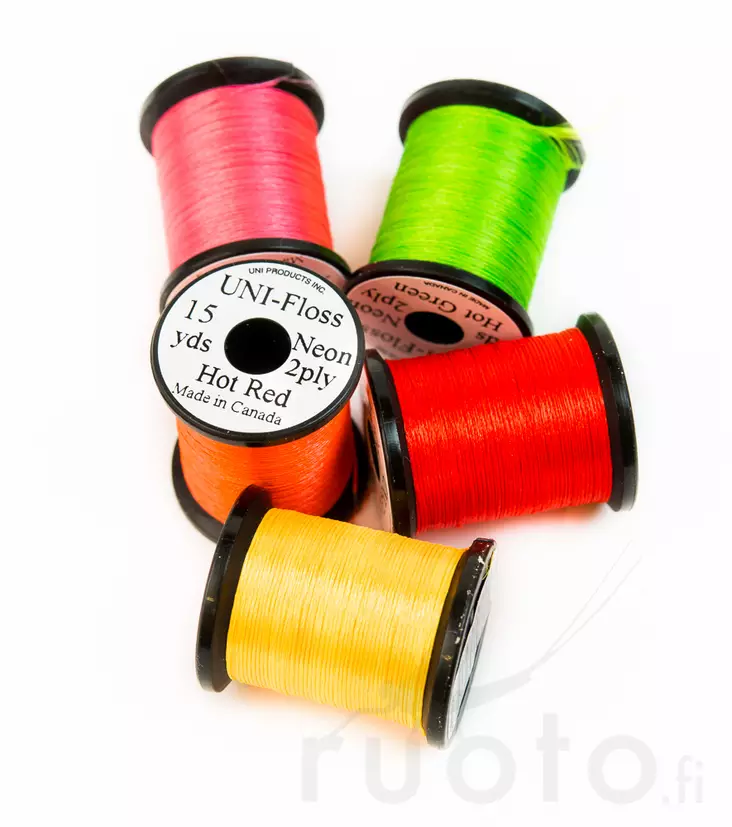Uni-Floss Neon 2x 15yds -polyesterilanka - Runkosilkit - 40300200102 - 1