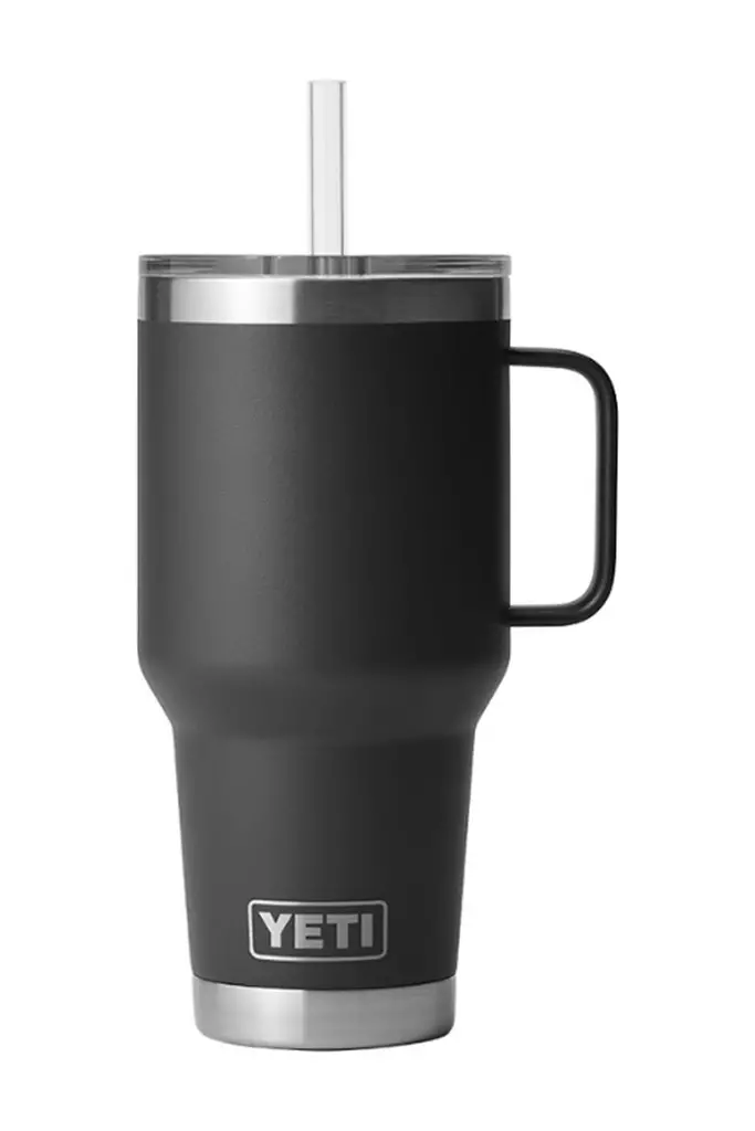 Yeti Rambler 35 Oz Straw Mug Black - Termospullot ja -mukit - 888830306772 - 1