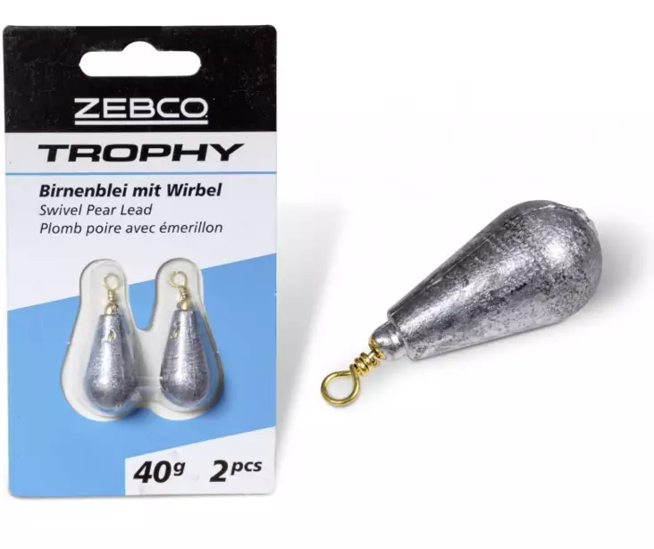 Zebco Trophy Swivel Pear Lead 2pcs - Jigipäät - 4029569269952 - 1