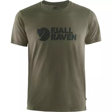 Fjällräven Logo T-shirt M Dark Olive - Miesten t-paidat - 7323450606053 - 1