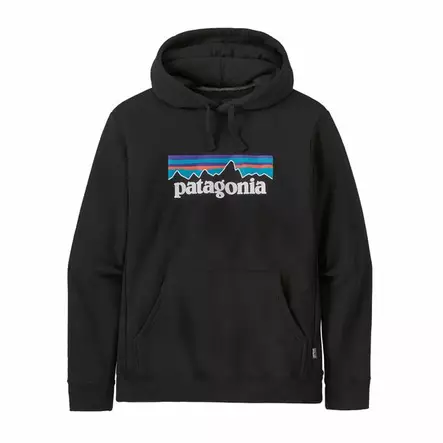 Patagonia P-6 Logo Uprisal Hoody Black - Hupparit - 194187655433 - 1