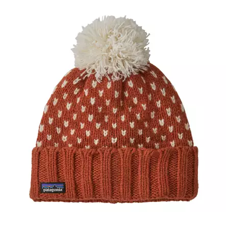 Patagonia Snowbelle Beanie Offset Dot: Burnished Red - Pipot - 196924534933 - 1
