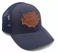 Ahrex Leather Patch Trucker Navy - Lippikset - 655043968123 - 1