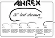 Ahrex TP650 26 Degree Bent Streamer - Streamerkoukut - 655043964583 - 3