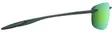 Maui Jim Hookipa Ultra - Metal Matte Green Frame with Maui Green Lens - Muovilinssit - 603429081423 - 3