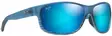 Maui Jim Kaiwi Channel - Blue Black Stripe Frame with Blue Hawaii Lens - Lasilinssit - 603429067373 - 1