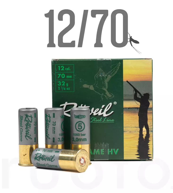 12/70 Rottweil Steel Game HV 32G 25pcs - Metsästyspatruunat, teräs - 4000294164323 - 2