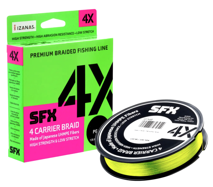 Sufix SFX 4 Carrier Braid 0,148mm Yellow - Monikuitusiimat - 024777723153 - 1