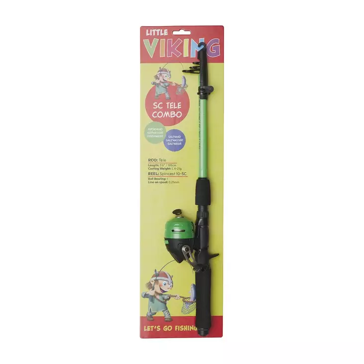 Kinetic Little Viking SC Tele 5'6'' Combo Green - Lasten onkisetit - 5707461317153 - 1