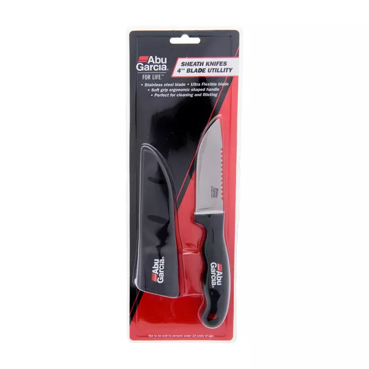 Abu Garcia Sheath Knife 4'' Utility - Veitset & kalastushanskat - 036282049703 - 1