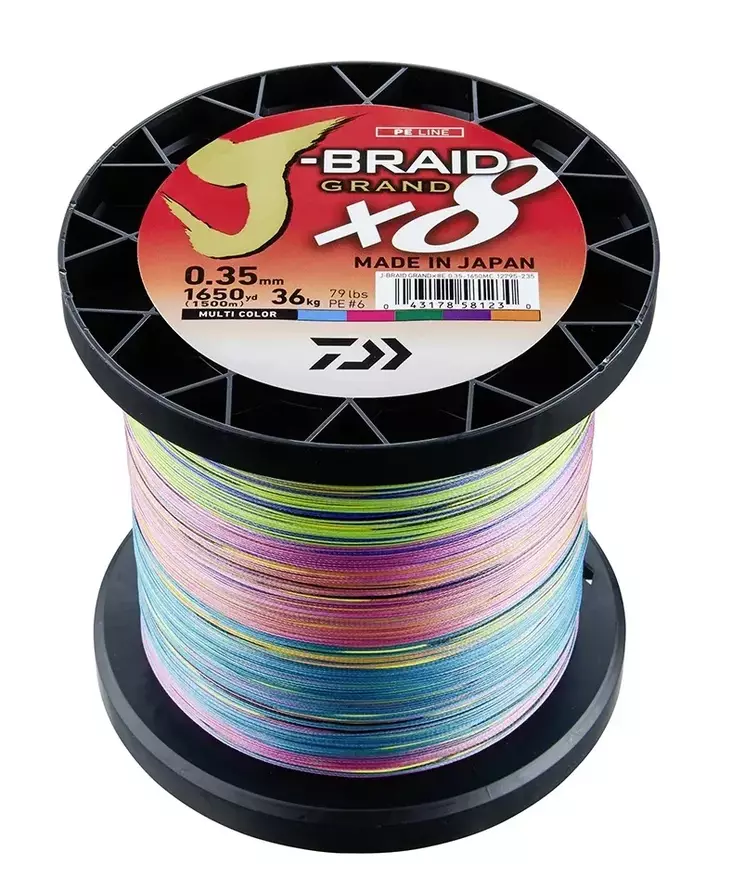 Daiwa J-Braid Grand X8 Multicolor 1500m - Monikuitusiimat - 043178581223 - 1